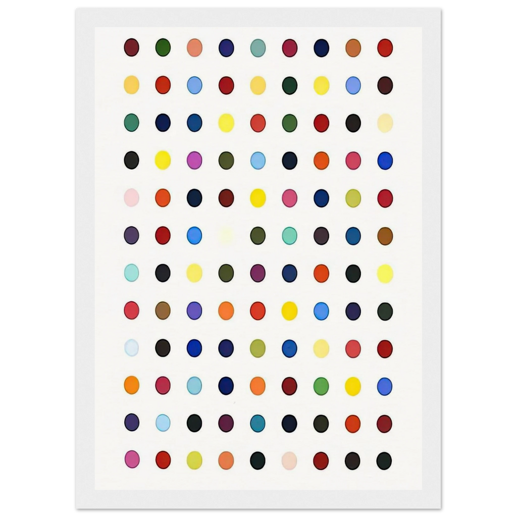 FLUMEQUINE Framed Poster | Damien Hirst Framed Prints Wall Art | Damien Hirst Store