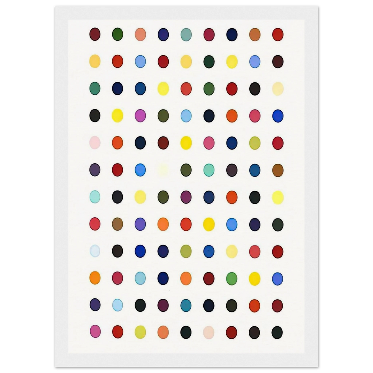FLUMEQUINE Framed Poster | Damien Hirst Framed Prints Wall Art | Damien Hirst Store