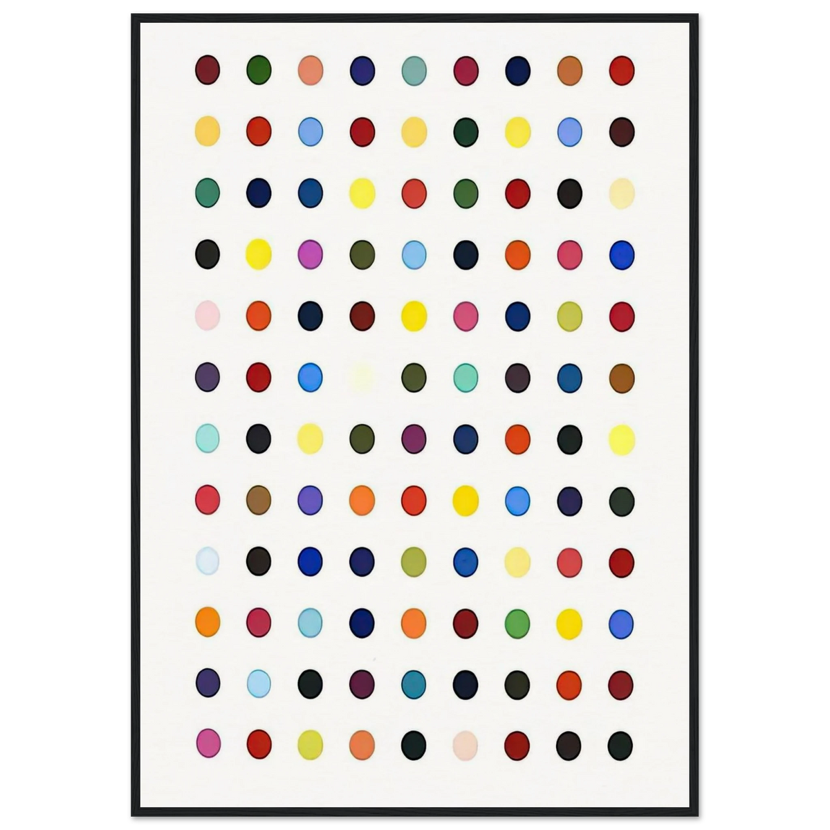 FLUMEQUINE Framed Poster | Damien Hirst Framed Prints Wall Art | Damien Hirst Store