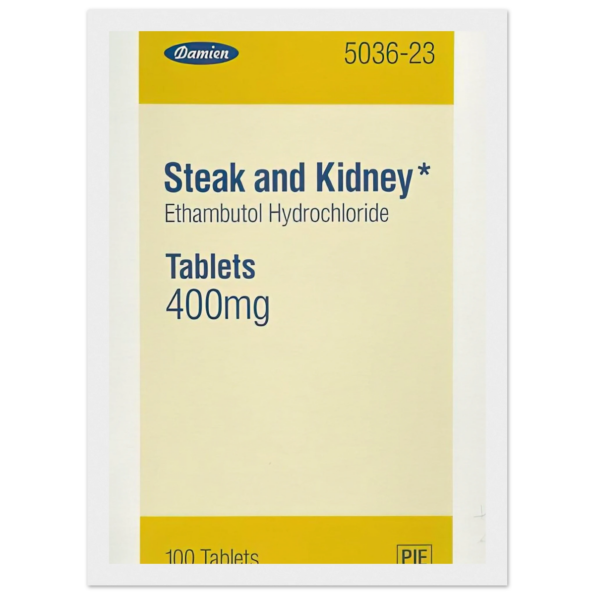 STEAK AND KIDNEY 1999 Framed Poster | Damien Hirst Framed Prints Wall Art | Damien Hirst Store