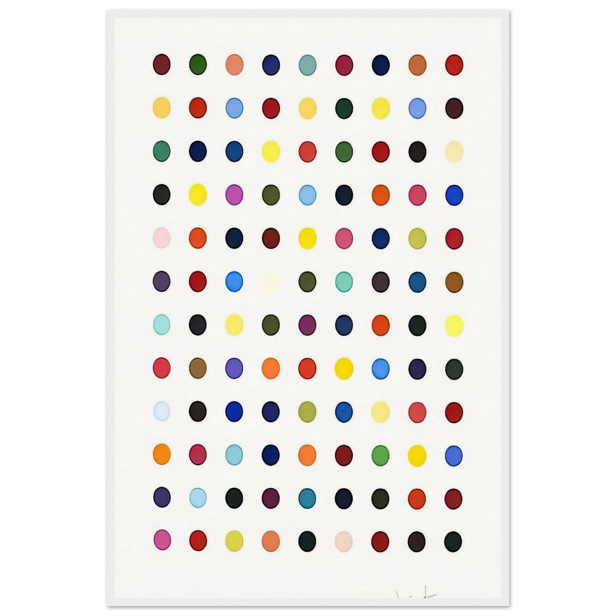 FLUMEQUINE Framed Poster | Damien Hirst Framed Prints Wall Art | Damien Hirst Store