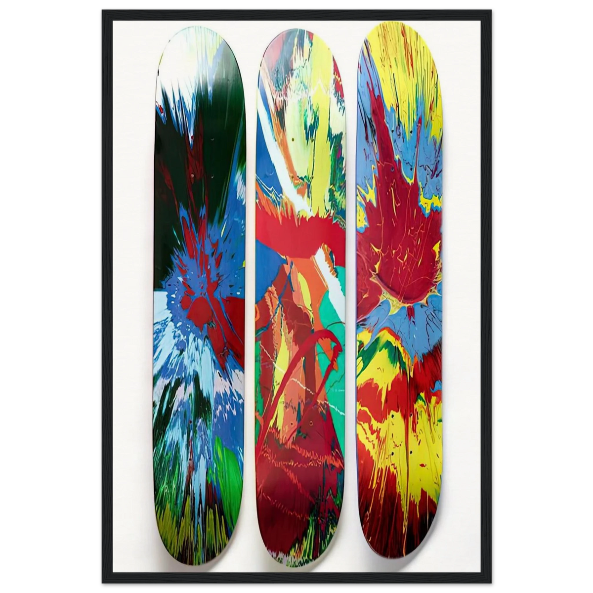 SUPREME SKATE DECKS Framed Poster | Damien Hirst Framed Prints Wall Art | Damien Hirst Store