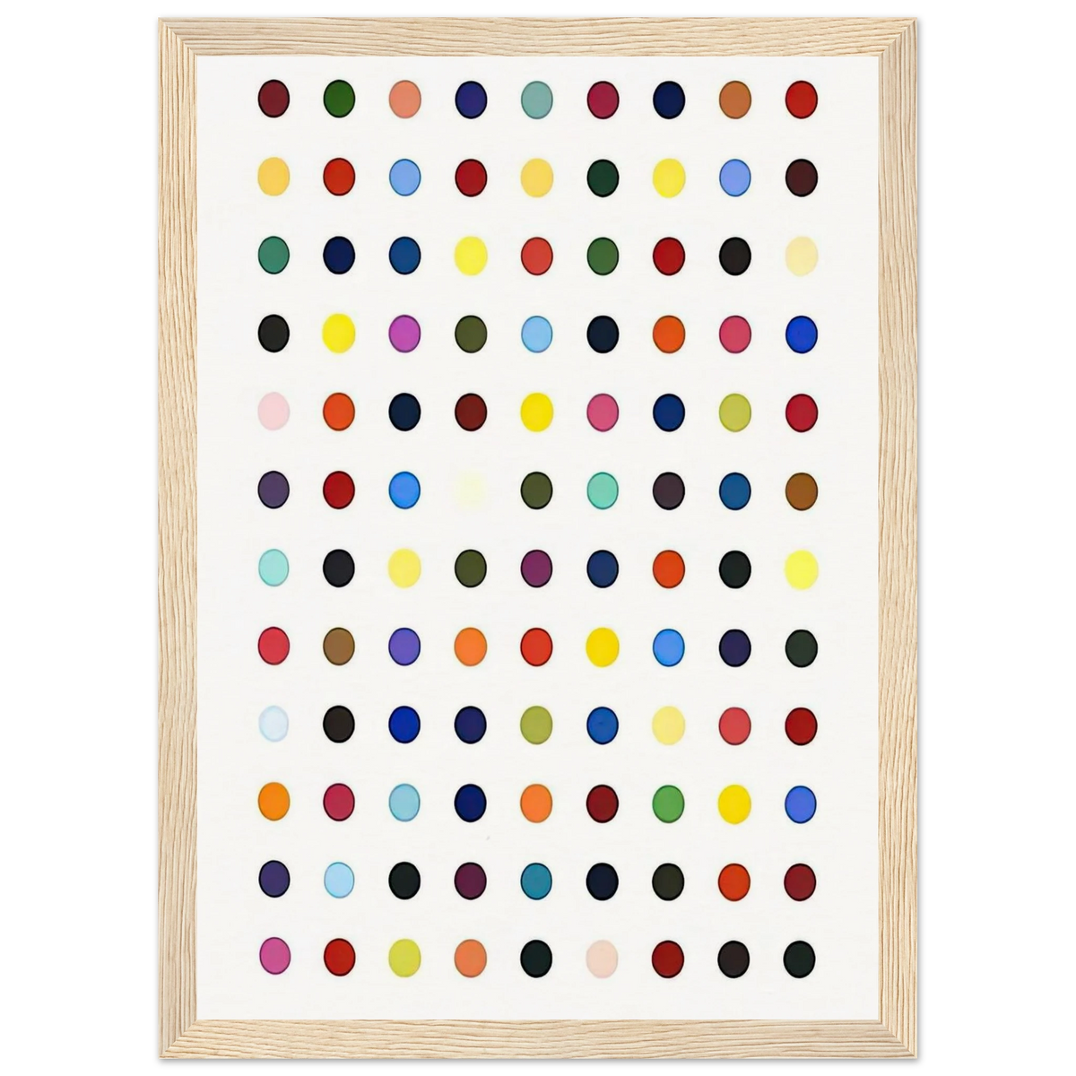 FLUMEQUINE Framed Poster | Damien Hirst Framed Prints Wall Art | Damien Hirst Store