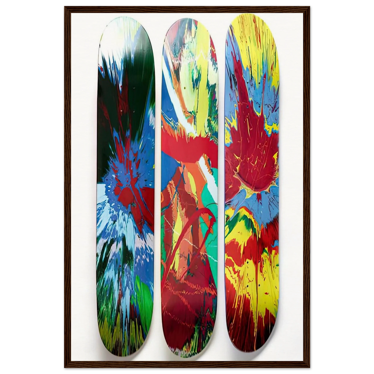 SUPREME SKATE DECKS Framed Poster | Damien Hirst Framed Prints Wall Art | Damien Hirst Store