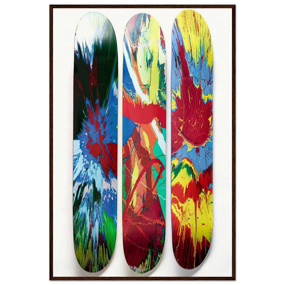 SUPREME SKATE DECKS Framed Poster | Damien Hirst Framed Prints Wall Art | Damien Hirst Store