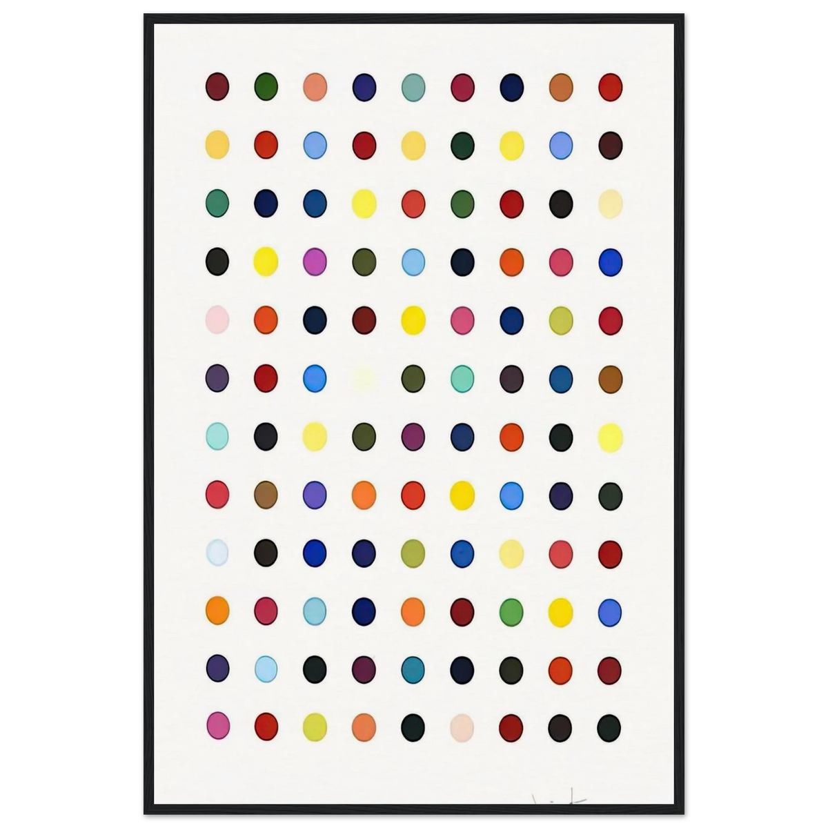 FLUMEQUINE Framed Poster | Damien Hirst Framed Prints Wall Art | Damien Hirst Store