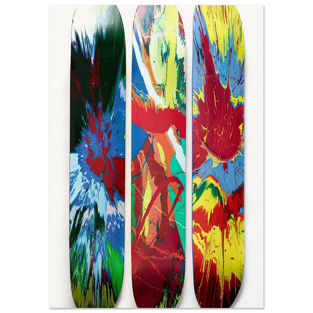 SUPREME SKATE DECKS Poster | Damien Hirst Poster | Damien Hirst Store