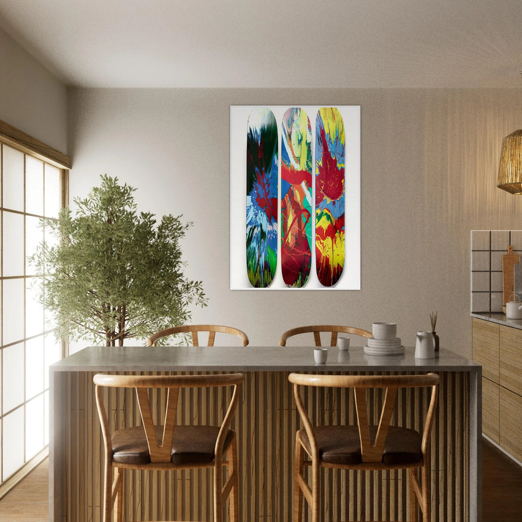 SUPREME SKATE DECKS Framed Poster | Damien Hirst Framed Prints Wall Art | Damien Hirst Store