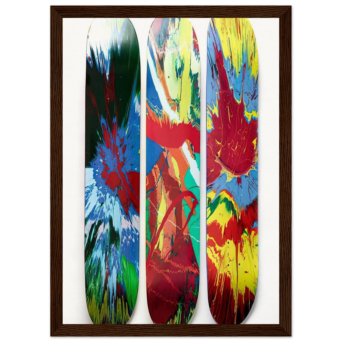 SUPREME SKATE DECKS Framed Poster | Damien Hirst Framed Prints Wall Art | Damien Hirst Store
