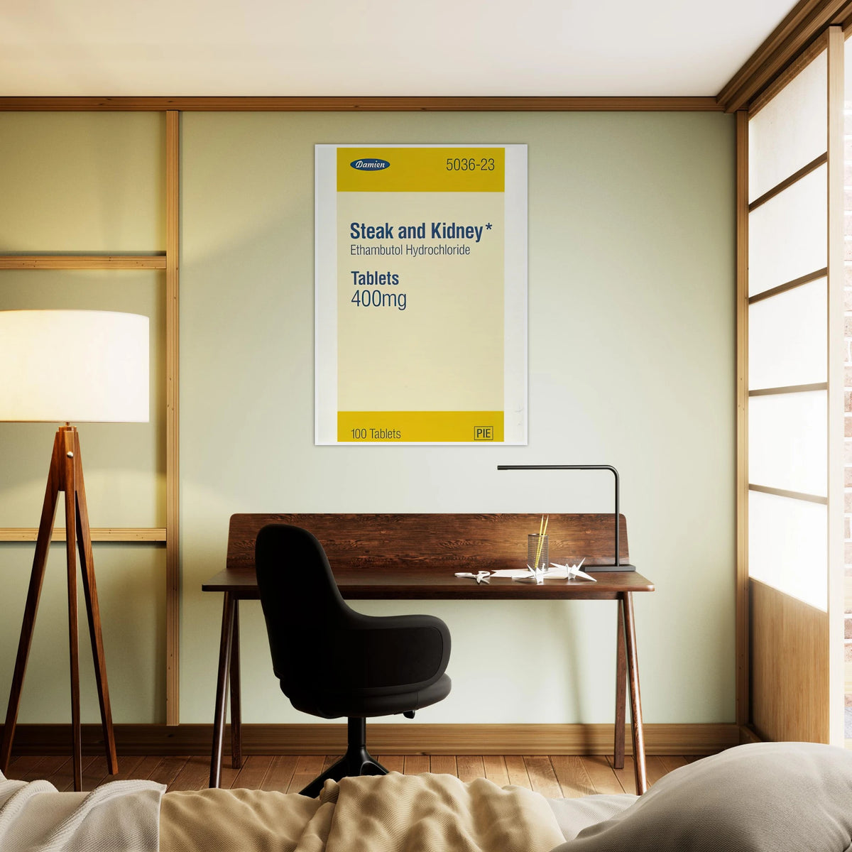 STEAK AND KIDNEY 1999 Framed Poster | Damien Hirst Framed Prints Wall Art | Damien Hirst Store