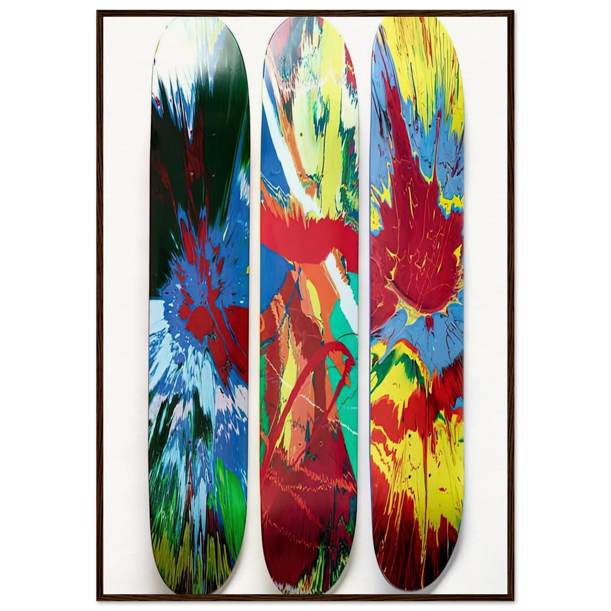 SUPREME SKATE DECKS Framed Poster | Damien Hirst Framed Prints Wall Art | Damien Hirst Store