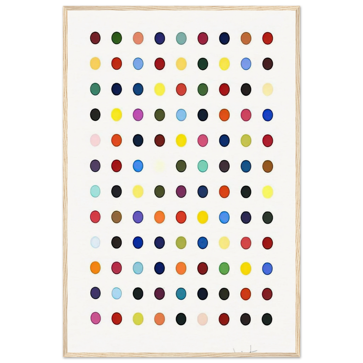 FLUMEQUINE Framed Poster | Damien Hirst Framed Prints Wall Art | Damien Hirst Store