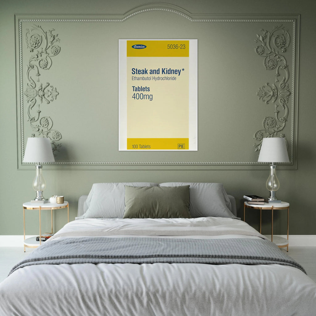 STEAK AND KIDNEY 1999 Framed Poster | Damien Hirst Framed Prints Wall Art | Damien Hirst Store