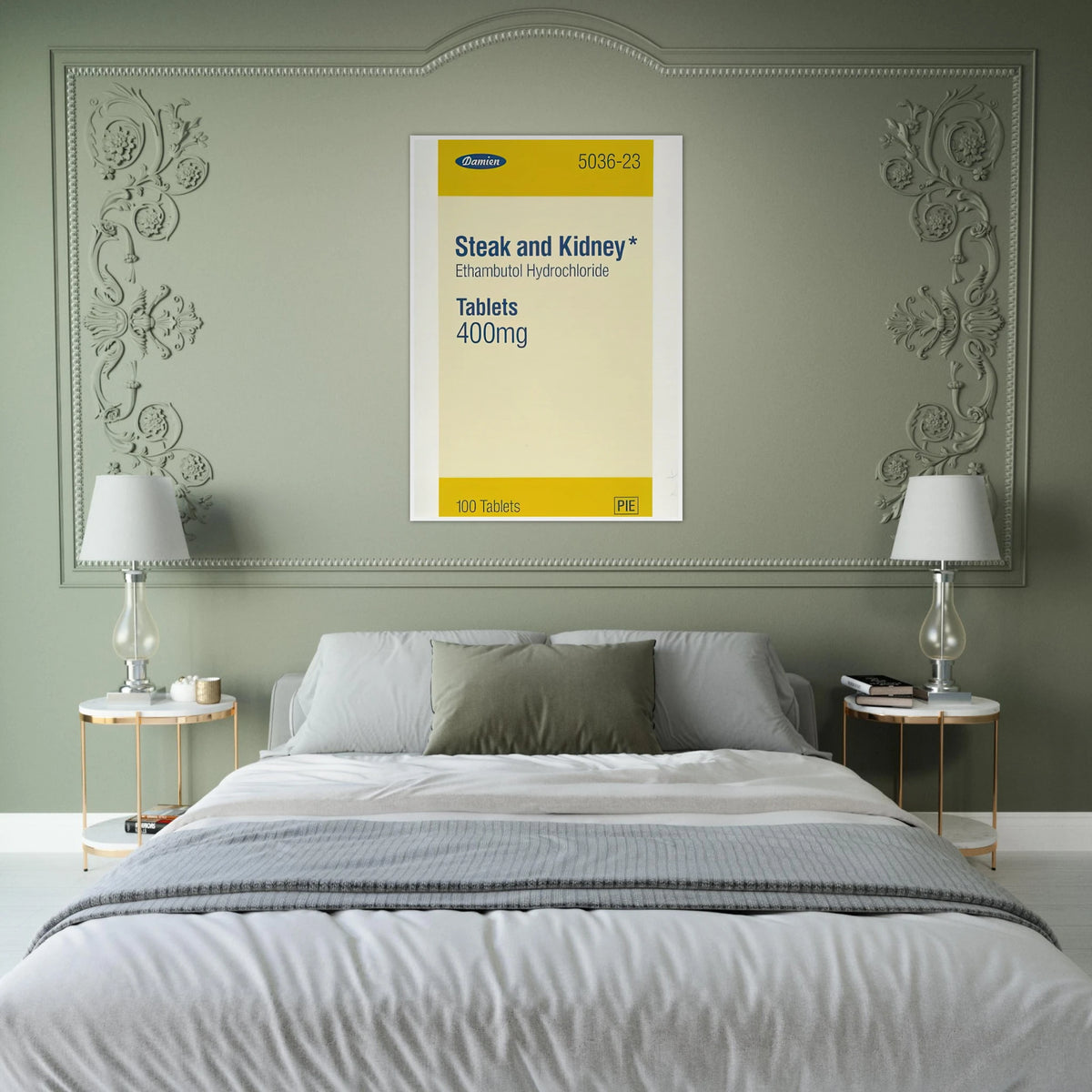 STEAK AND KIDNEY 1999 Framed Poster | Damien Hirst Framed Prints Wall Art | Damien Hirst Store