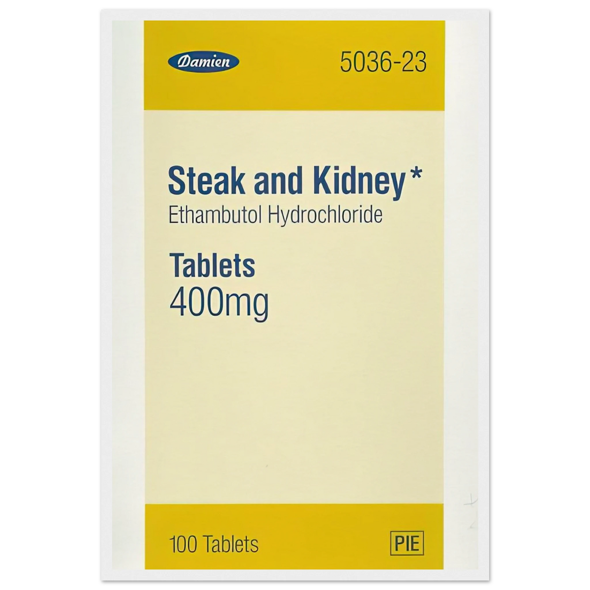 STEAK AND KIDNEY 1999 Framed Poster | Damien Hirst Framed Prints Wall Art | Damien Hirst Store