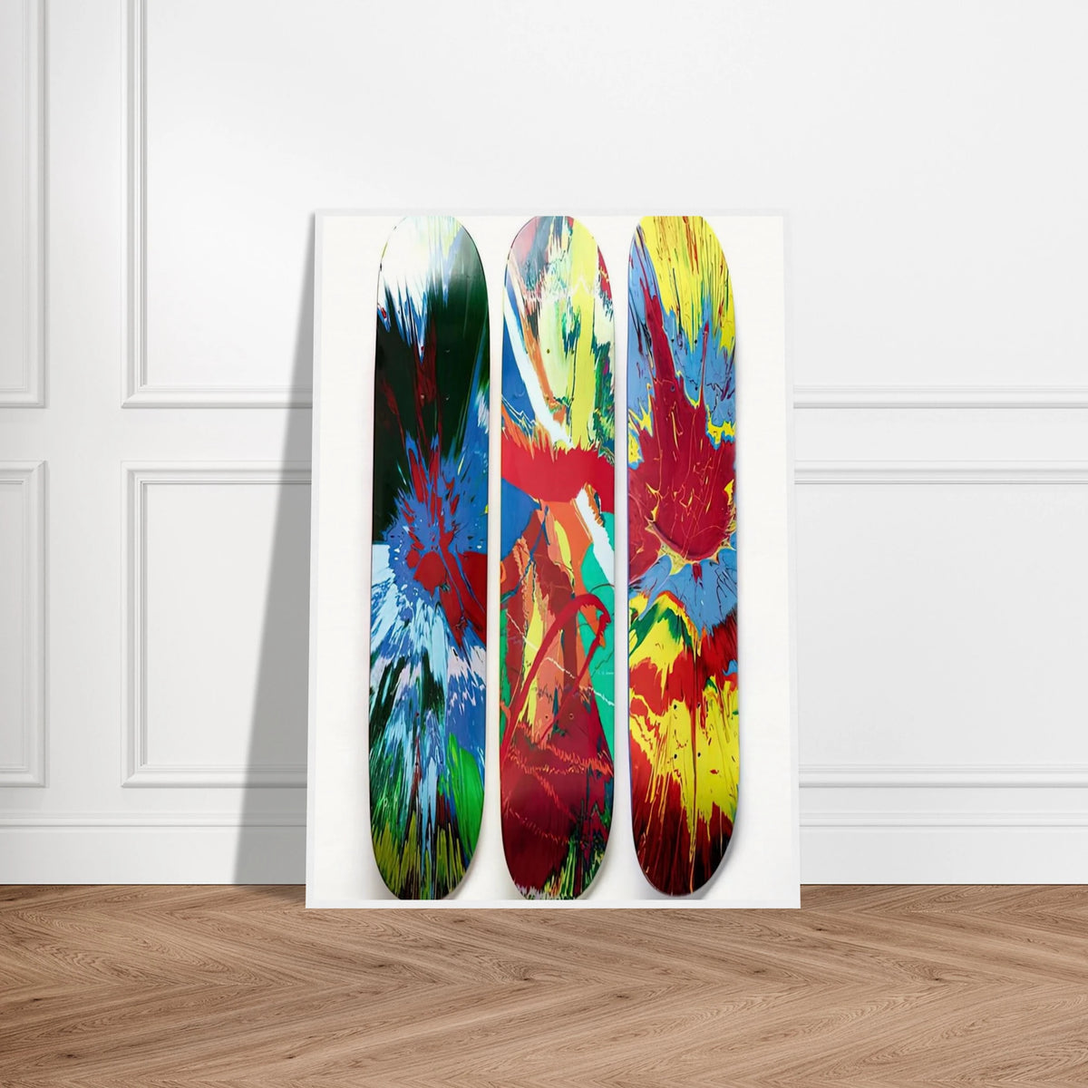 SUPREME SKATE DECKS Framed Poster | Damien Hirst Framed Prints Wall Art | Damien Hirst Store