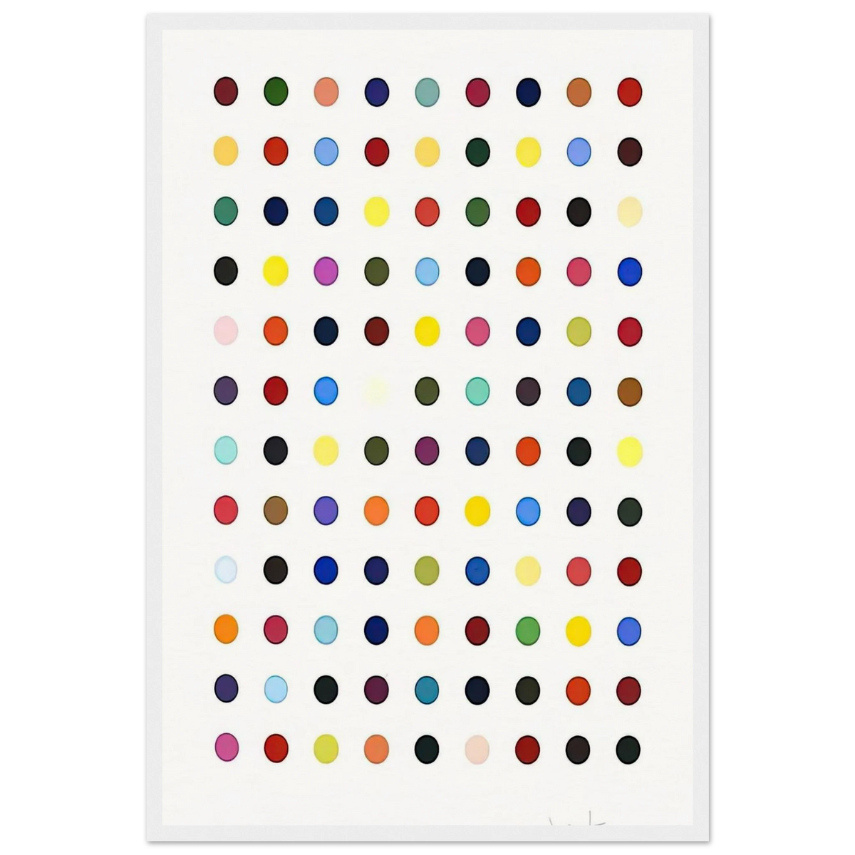 FLUMEQUINE Framed Poster | Damien Hirst Framed Prints Wall Art | Damien Hirst Store