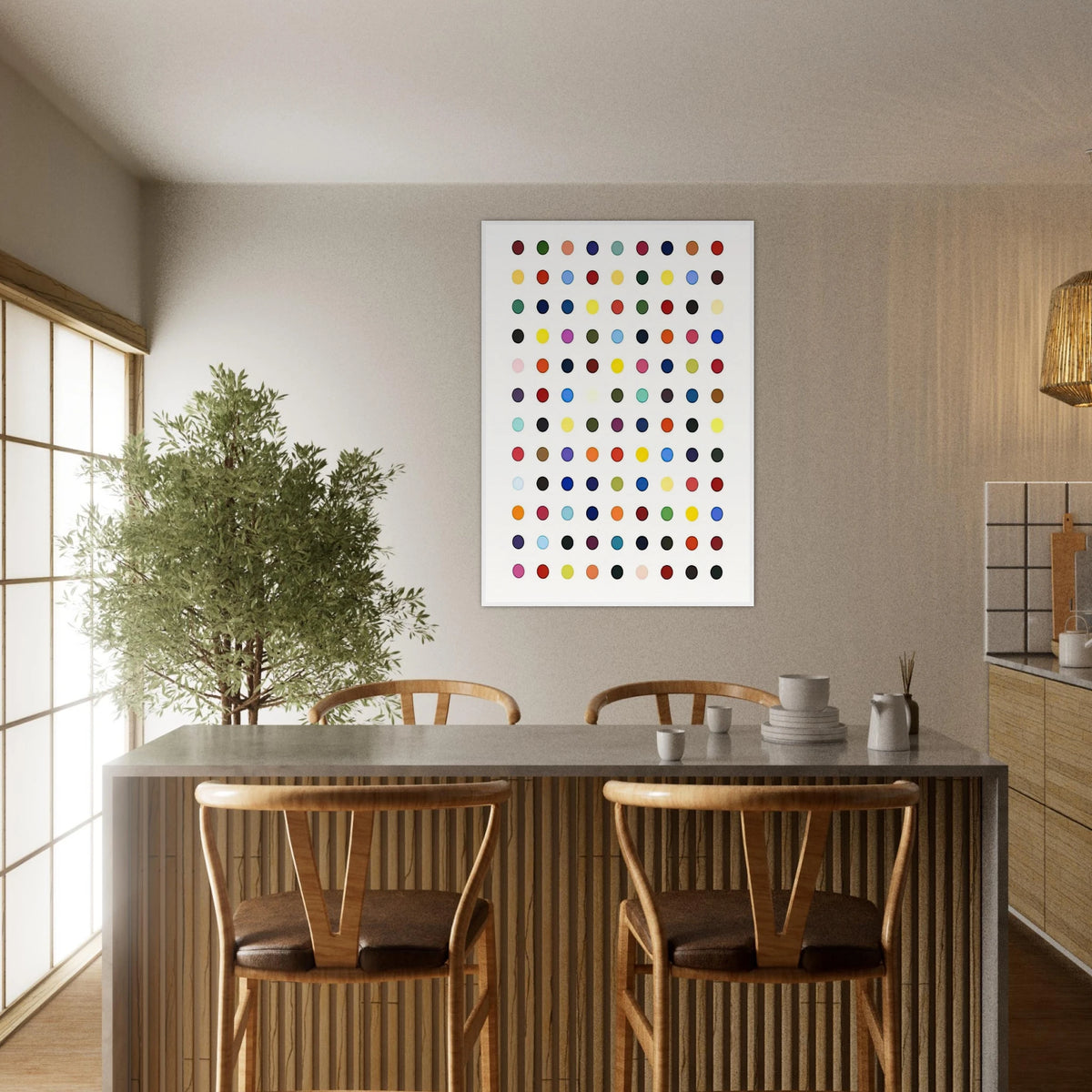 FLUMEQUINE Framed Poster | Damien Hirst Framed Prints Wall Art | Damien Hirst Store