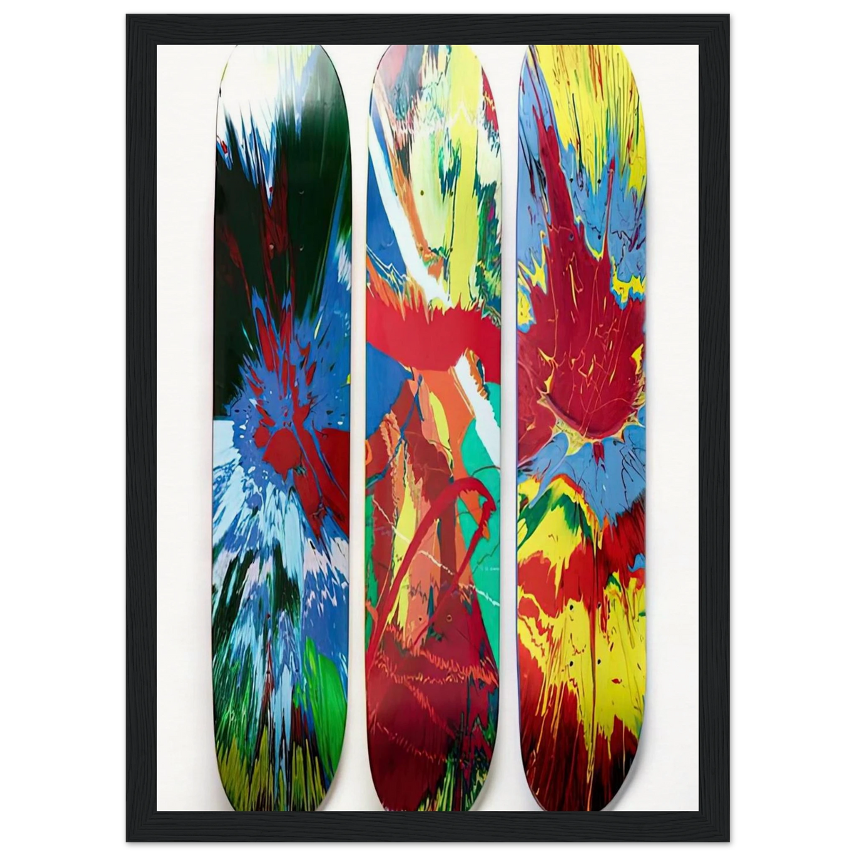 SUPREME SKATE DECKS Framed Poster | Damien Hirst Framed Prints Wall Art | Damien Hirst Store