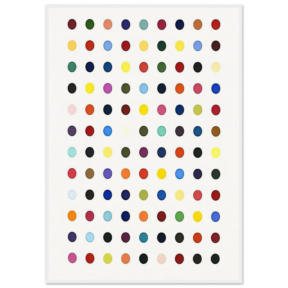FLUMEQUINE Framed Poster | Damien Hirst Framed Prints Wall Art | Damien Hirst Store